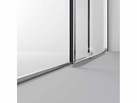 Sealskin acqua 5000 schuifdeur 2-delig voor nis, linkerdeel vast (incl. soft open close systeem) 140x200cm - afbeelding 3 van  10