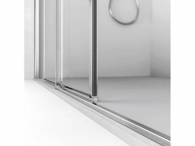 Sealskin acqua 5000 schuifdeur 2-delig voor nis, linkerdeel vast (incl. soft open close systeem) 140x200cm - afbeelding 4 van  10