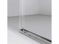 Sealskin acqua 5000 schuifdeur 2-delig voor nis, linkerdeel vast (incl. soft open close systeem) 140x200cm - afbeelding 5 van  10