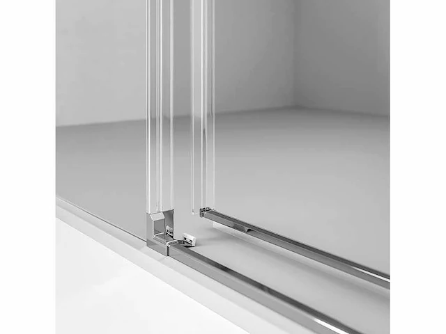 Sealskin acqua 5000 schuifdeur 2-delig voor nis, linkerdeel vast (incl. soft open close systeem) 140x200cm - afbeelding 6 van  10
