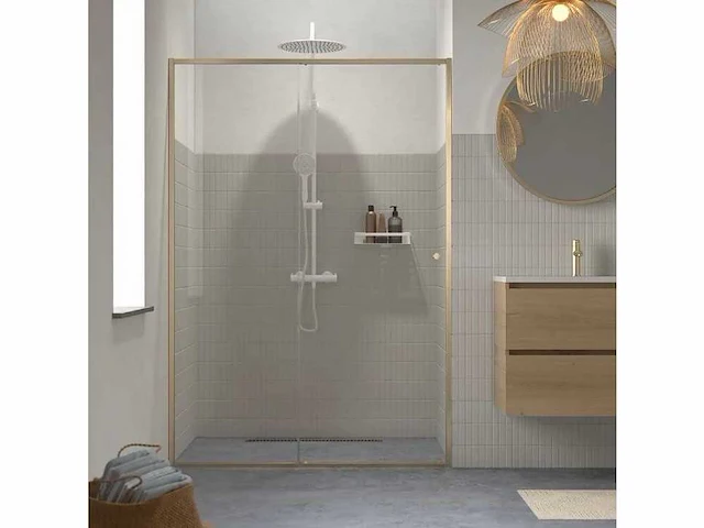 Sealskin duka natura 4000 2-delige schuifdeur 120x200 copper pearl - afbeelding 1 van  3