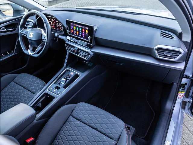 Seat leon sportstourer fr 1.5 etsi automaat 2021 virtual cockpit led dab carplay/android getint glas 17"inch - afbeelding 5 van  25