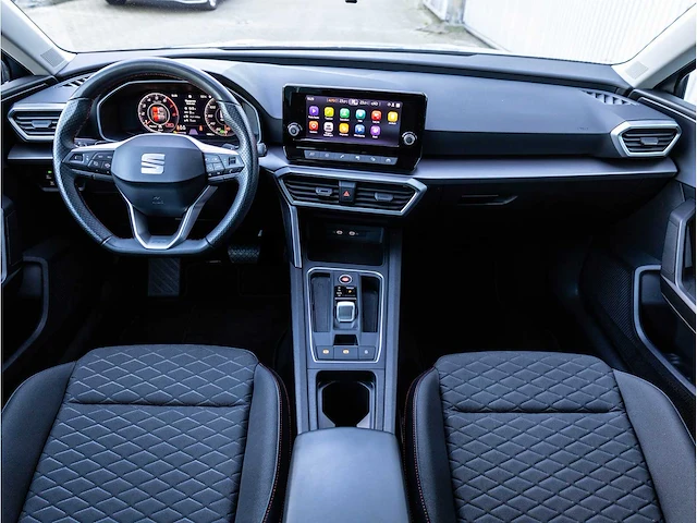 Seat leon sportstourer fr 1.5 etsi automaat 2021 virtual cockpit led dab carplay/android getint glas 17"inch - afbeelding 6 van  25