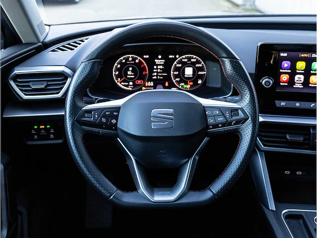 Seat leon sportstourer fr 1.5 etsi automaat 2021 virtual cockpit led dab carplay/android getint glas 17"inch - afbeelding 8 van  25