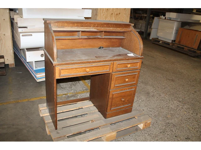 Secretaire met 4 lades. afmeting 102 x 48 x 110 cm. - afbeelding 1 van  1