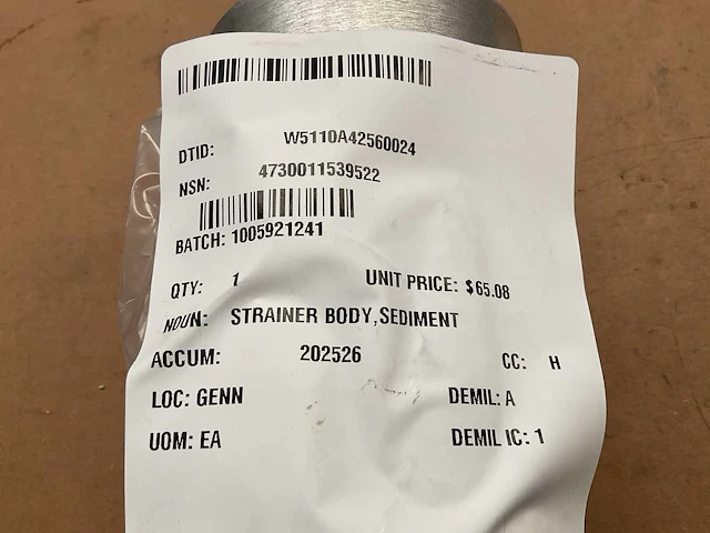 Sediment body strainer - afbeelding 4 van  4