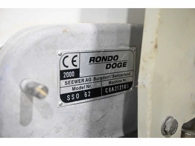 Seewer rondo sso 62 uitrolmachine - afbeelding 12 van  12