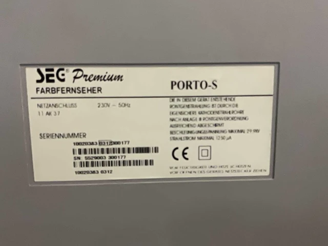 Seg porto s televisie met kast - afbeelding 8 van  8