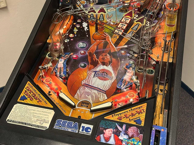 Sega - space jam - flipperkast - afbeelding 9 van  10