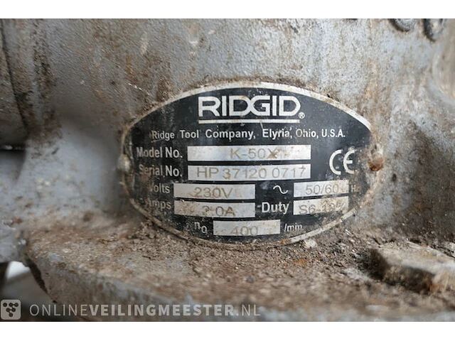 Segment veermachine ridgid, k-50 - afbeelding 10 van  14