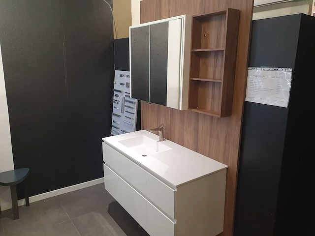 Segno glossy white - badmeubelset - afbeelding 7 van  18