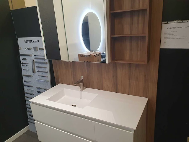 Segno glossy white - badmeubelset - afbeelding 12 van  18
