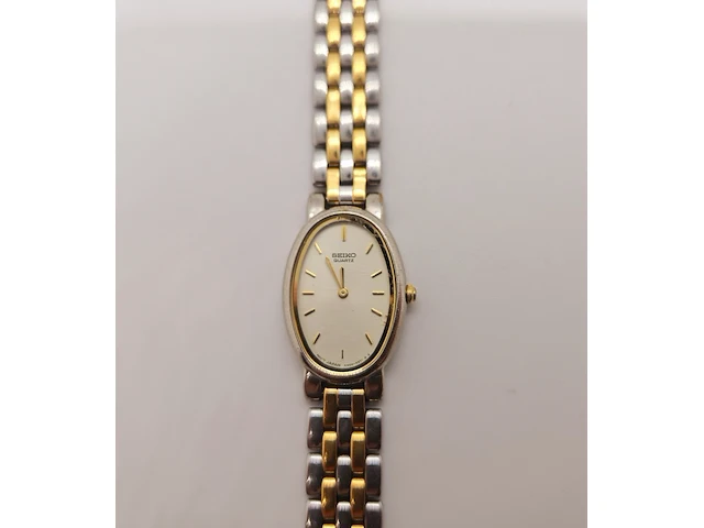 Seiko 4n00-6461 dameshorloge - two tone dresswatch - afbeelding 1 van  7