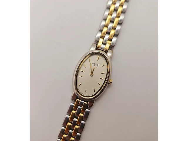 Seiko 4n00-6461 dameshorloge - two tone dresswatch - afbeelding 2 van  7