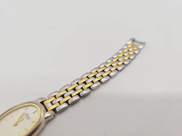 Seiko 4n00-6461 dameshorloge - two tone dresswatch - afbeelding 6 van  7