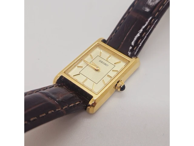 Seiko 4n30-00h0 tank dresswatch - afbeelding 2 van  8