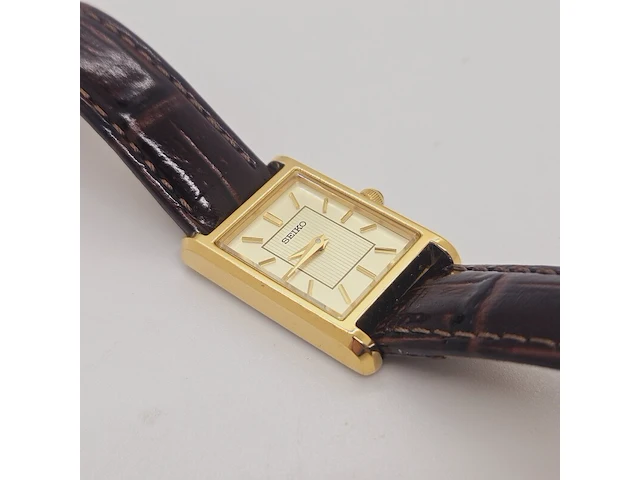 Seiko 4n30-00h0 tank dresswatch - afbeelding 3 van  8