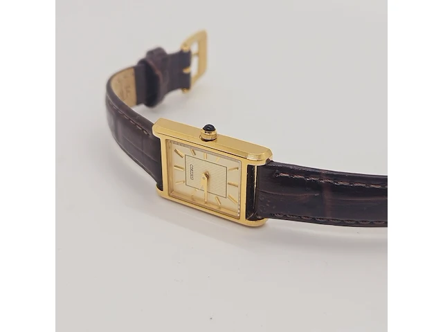 Seiko 4n30-00h0 tank dresswatch - afbeelding 6 van  8