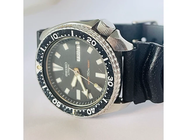 Seiko 6309-7290 150m automatic diver ''slim turtle'', bouwjaar 1983 - afbeelding 1 van  15