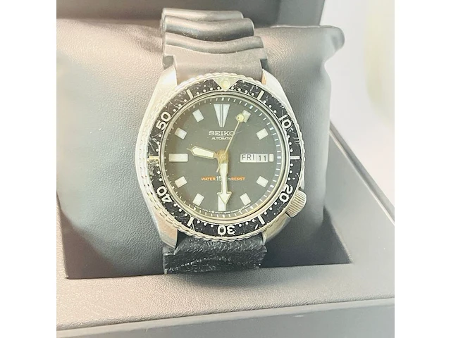 Seiko 6309-7290 150m automatic diver ''slim turtle'', bouwjaar 1983 - afbeelding 10 van  15