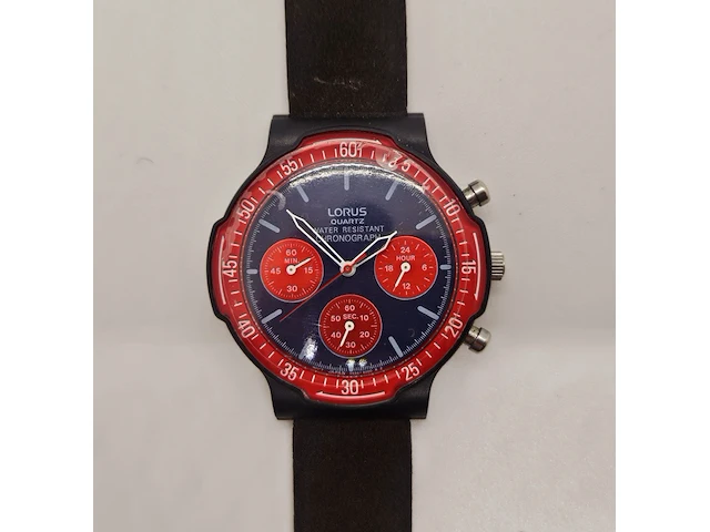 Seiko company lorus - vintage militaire chronograaf - afbeelding 1 van  6