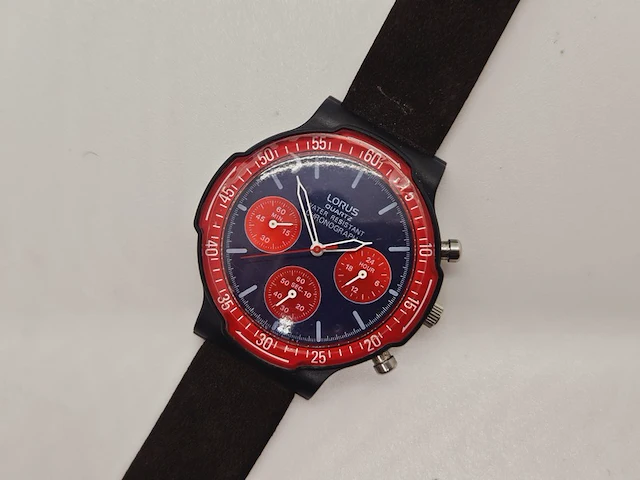Seiko company lorus - vintage militaire chronograaf - afbeelding 2 van  6