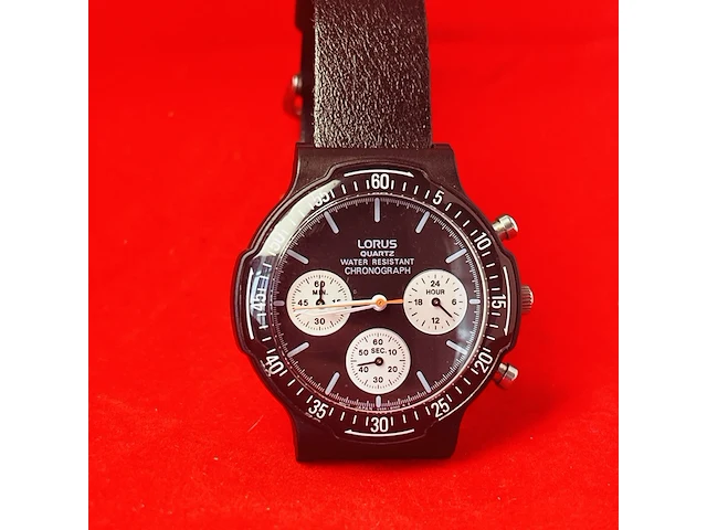 Seiko company lorus - vintage military chronograph - afbeelding 1 van  6