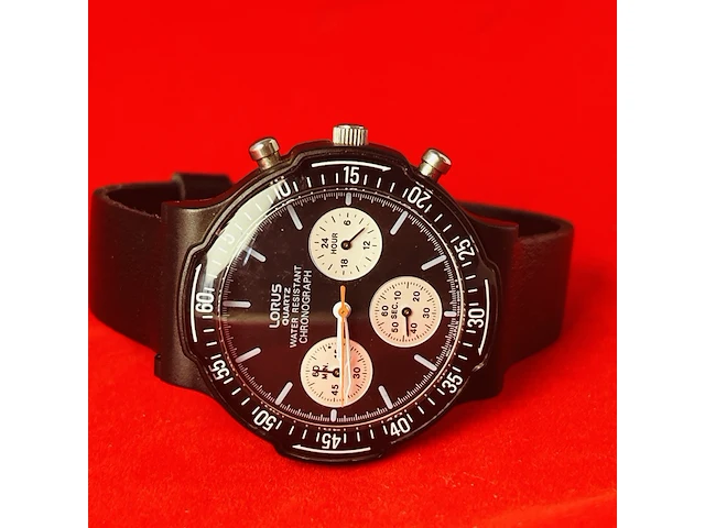 Seiko company lorus - vintage military chronograph - afbeelding 2 van  6