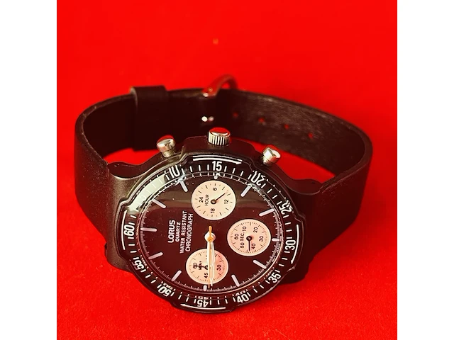Seiko company lorus - vintage military chronograph - afbeelding 3 van  6