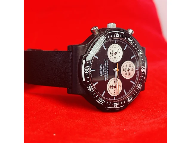 Seiko company lorus - vintage military chronograph - afbeelding 5 van  6