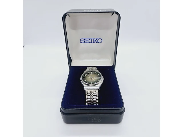 Seiko day/date type ii - green sunburst - 4336-8040 - afbeelding 10 van  11