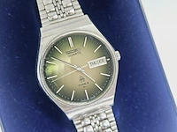 Seiko day/date type ii - green sunburst - 4336-8040 - afbeelding 4 van  11