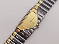 Seiko half moon two tone tank horloge - collector's item - afbeelding 2 van  7