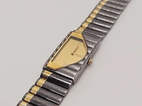 Seiko half moon two tone tank horloge - collector's item - afbeelding 3 van  7