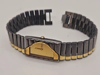 Seiko half moon two tone tank horloge - collector's item - afbeelding 4 van  7