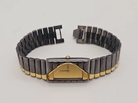 Seiko half moon two tone tank horloge - collector's item - afbeelding 5 van  7