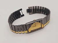 Seiko half moon two tone tank horloge - collector's item - afbeelding 6 van  7