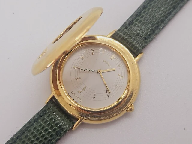 Seiko melody horloge - hunter case sluiting - afbeelding 2 van  9