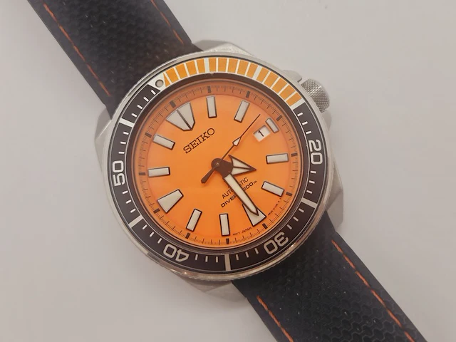 Seiko ''orange samurai'' heren duikhorloge - prospex air diver - afbeelding 1 van  8