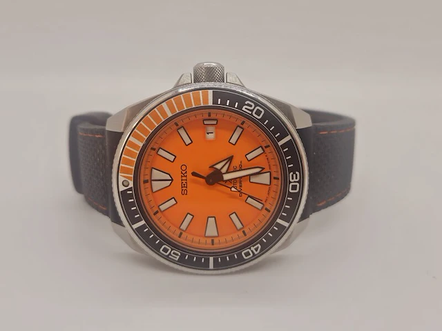 Seiko ''orange samurai'' heren duikhorloge - prospex air diver - afbeelding 3 van  8
