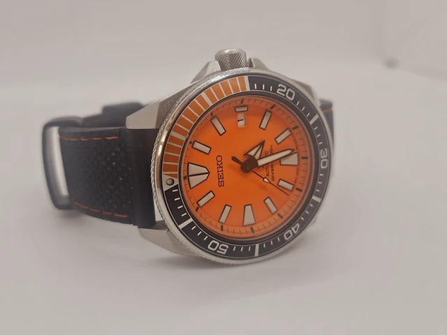 Seiko ''orange samurai'' heren duikhorloge - prospex air diver - afbeelding 4 van  8