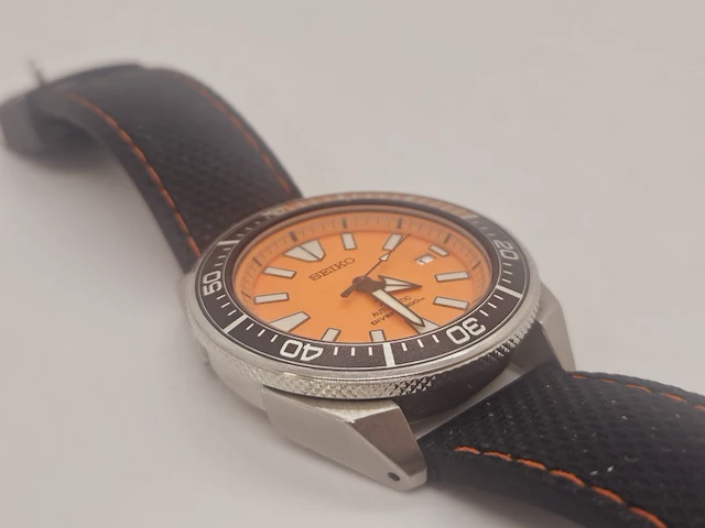 Seiko ''orange samurai'' heren duikhorloge - prospex air diver - afbeelding 6 van  8