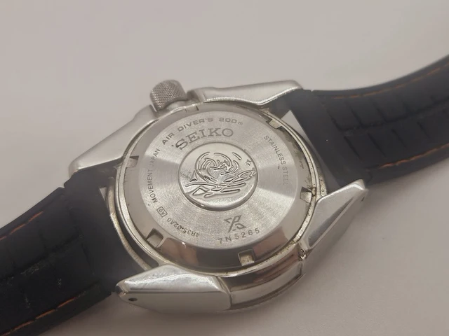 Seiko ''orange samurai'' heren duikhorloge - prospex air diver - afbeelding 8 van  8