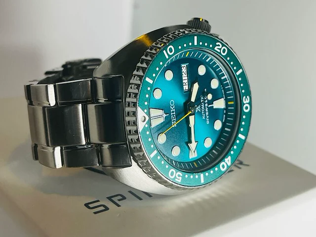 Seiko prospex sbdy039 emerald turtle 200m diver automatisch herenhorloge - afbeelding 10 van  13