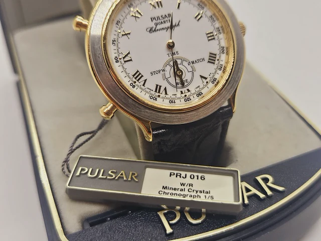 Seiko /pulsar bullhead chronograaf - nieuw juweliershorloge - afbeelding 9 van  14