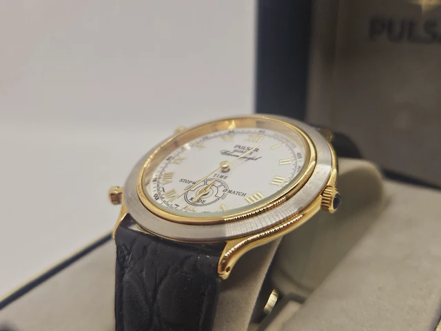 Seiko /pulsar bullhead chronograaf - nieuw juweliershorloge - afbeelding 11 van  14