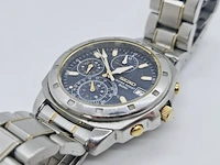 Seiko v657-9020 two tone chronograph herenhorloge - afbeelding 2 van  7