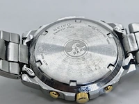 Seiko v657-9020 two tone chronograph herenhorloge - afbeelding 7 van  7
