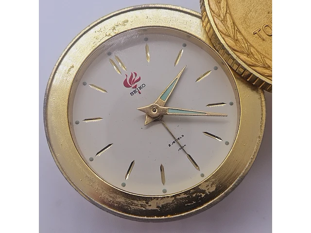 Seiko x tokyo 1964 olympics tafelklok - afbeelding 6 van  7