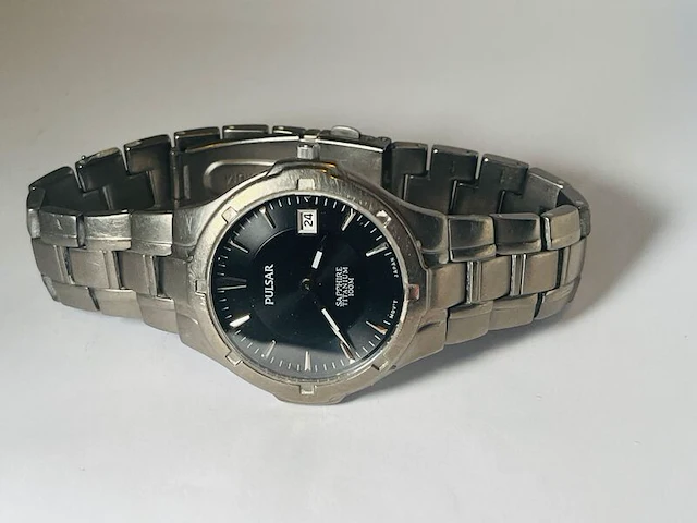 Seiko/pulsar pxh321x1 titanium herenhorloge met sapphire glas - afbeelding 1 van  6